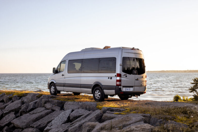 North of 7 Camper Van Lake Ontario Drivers Side