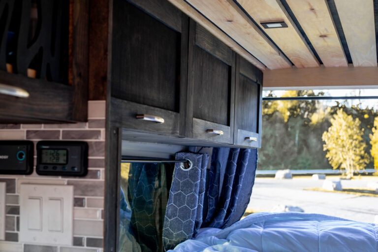 Camper Van Original Bedroom Cabinets