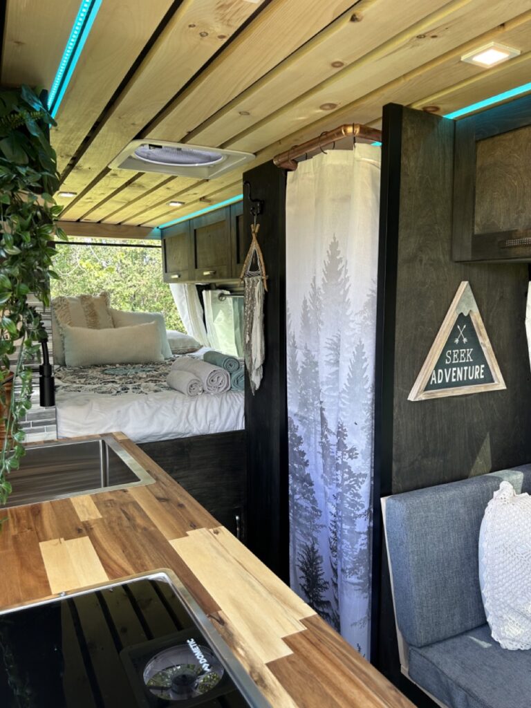 Camper Van View from Sliding Door