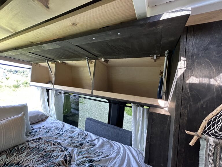 Camper Van Bedroom Storage